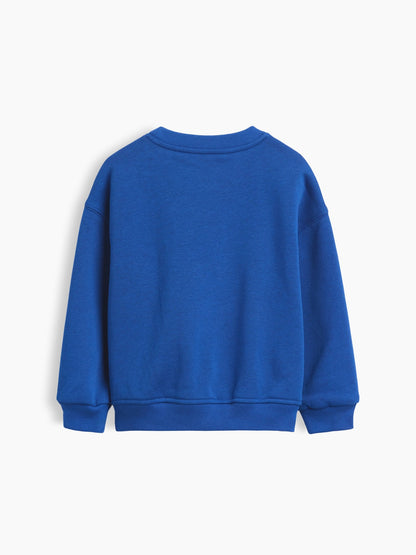 Kobalt Mavisi Vintagesoft Varsity Logo Sweatshirt