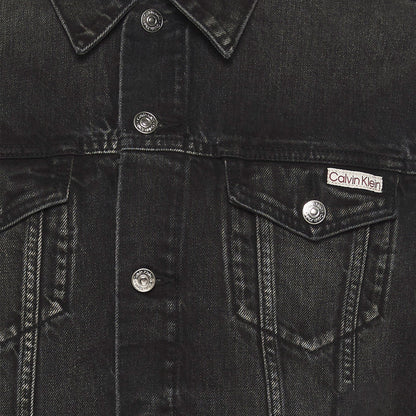 Calvin Klein Black Classic Trucker Erkek Siyah Ceket