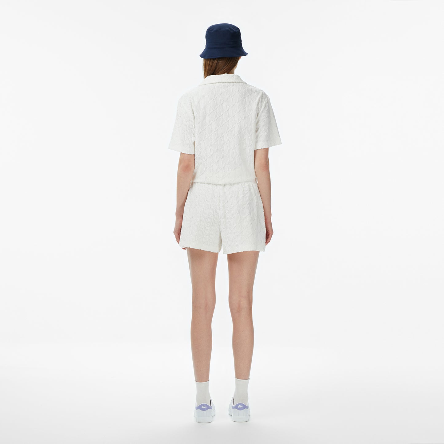 Lacoste Relaxed Fit Kadın Beyaz Şort