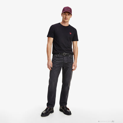 Tommy Hilfiger Moto Pack Erkek Siyah T-shirt