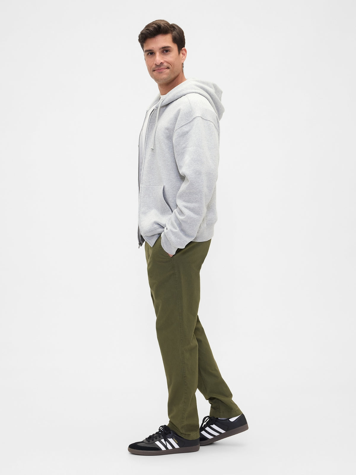 Yeşil Slim Khaki Pantolon