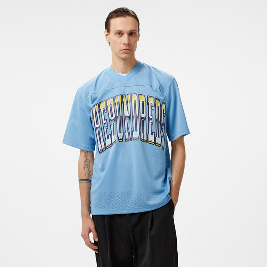 The Hundreds Division Football Jersey Erkek Mavi T-shirt