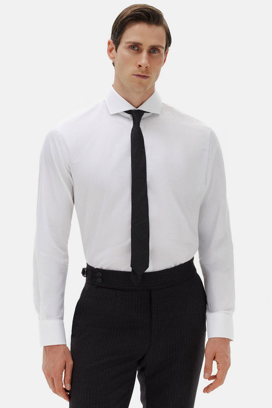 Damat Slim Fit Beyaz Desenli Gömlek