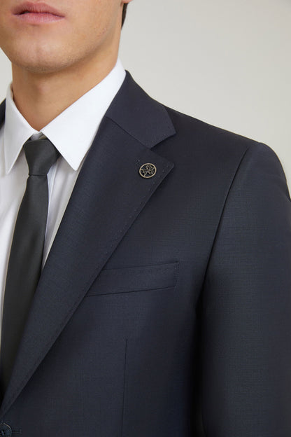 Damat Regular Fit Lacivert Düz Takim Elbise