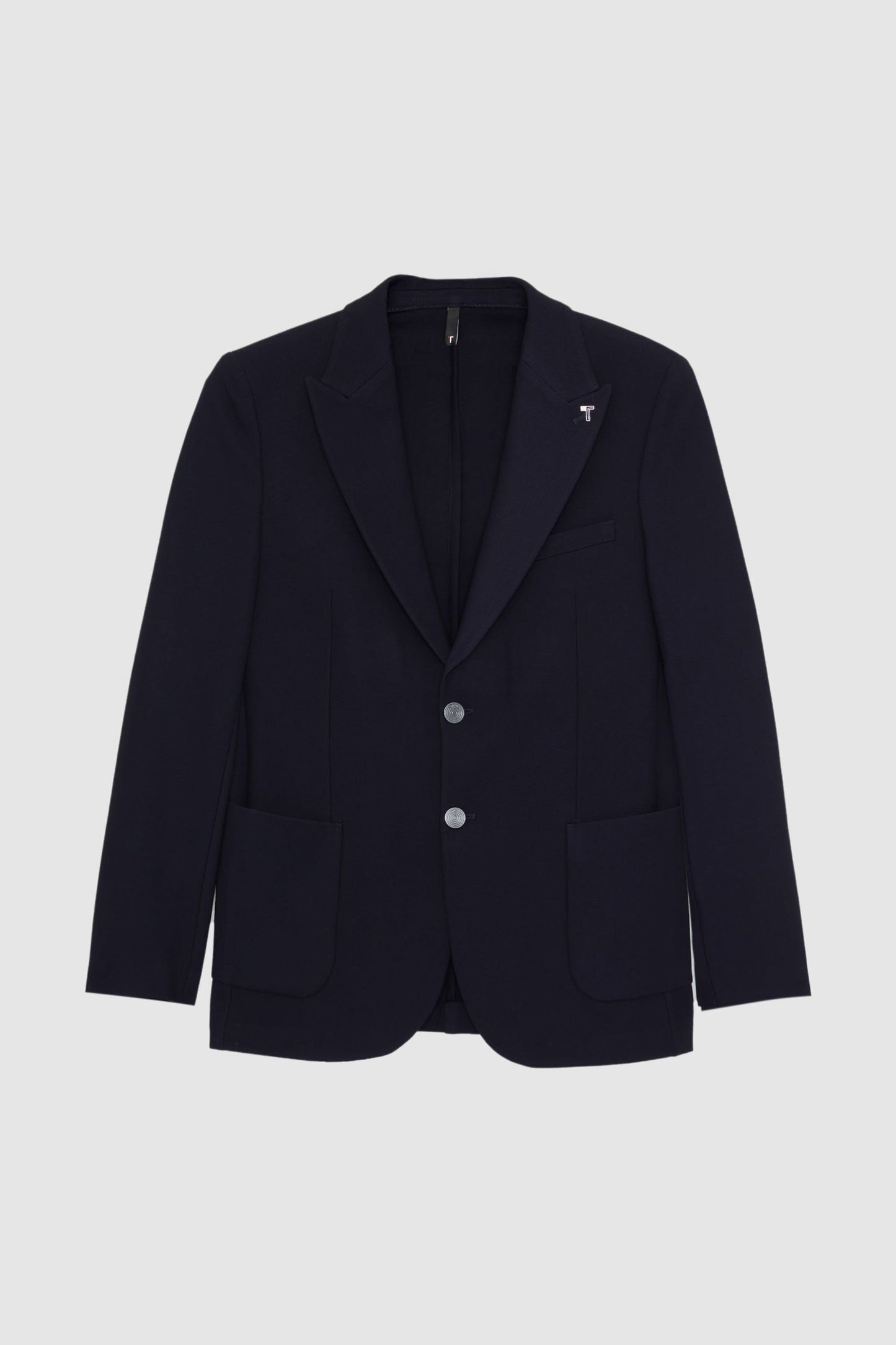 Tween Slim Fit Lacivert Diyogonal Kumaş Ceket