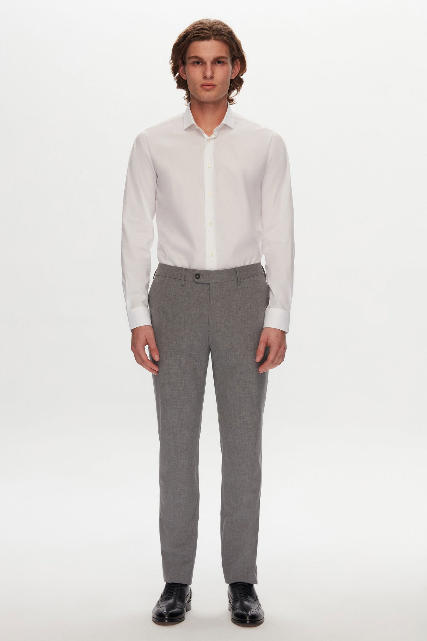 Tween Slim Fit Beyaz Travel Gömlek