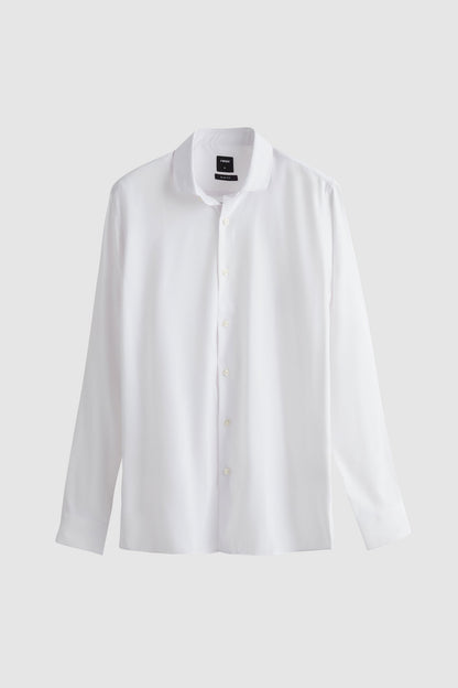 Tween Slim Fit Beyaz Travel Gömlek
