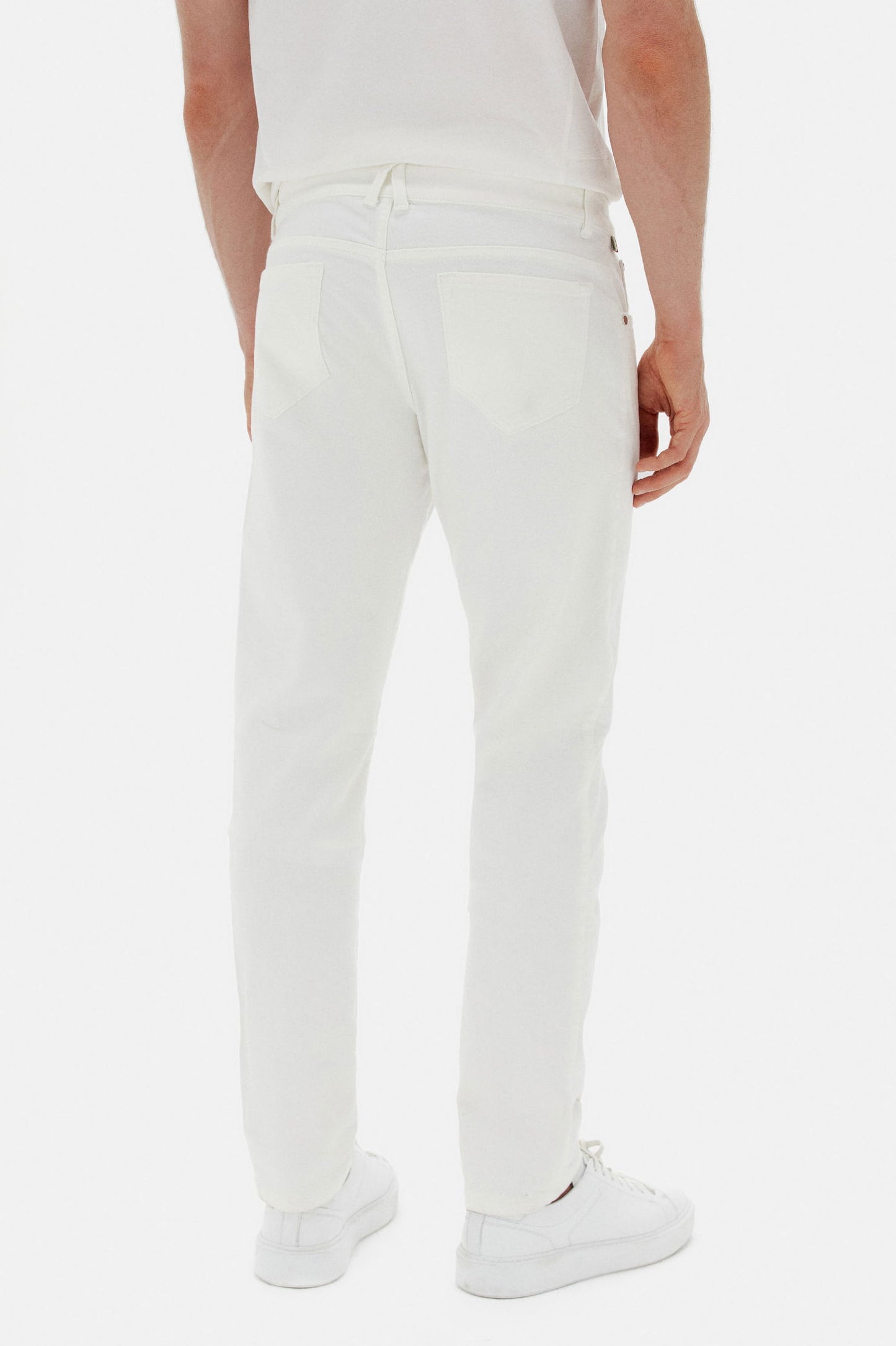 Damat Slim Fit Ekru Denim Pantolon
