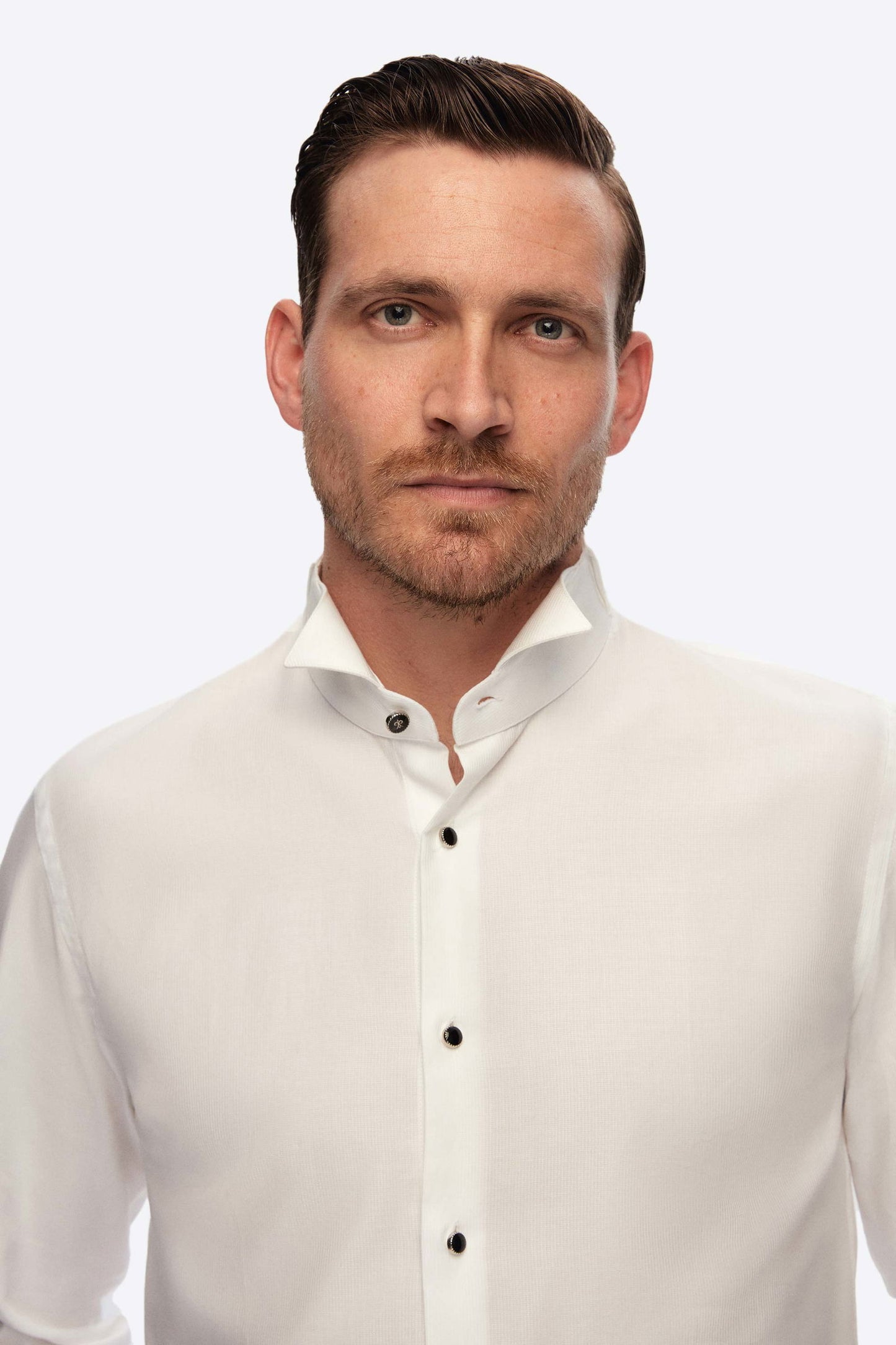 Damat Slim Fit Beyaz %100 Pamuk Smokin Gömlek
