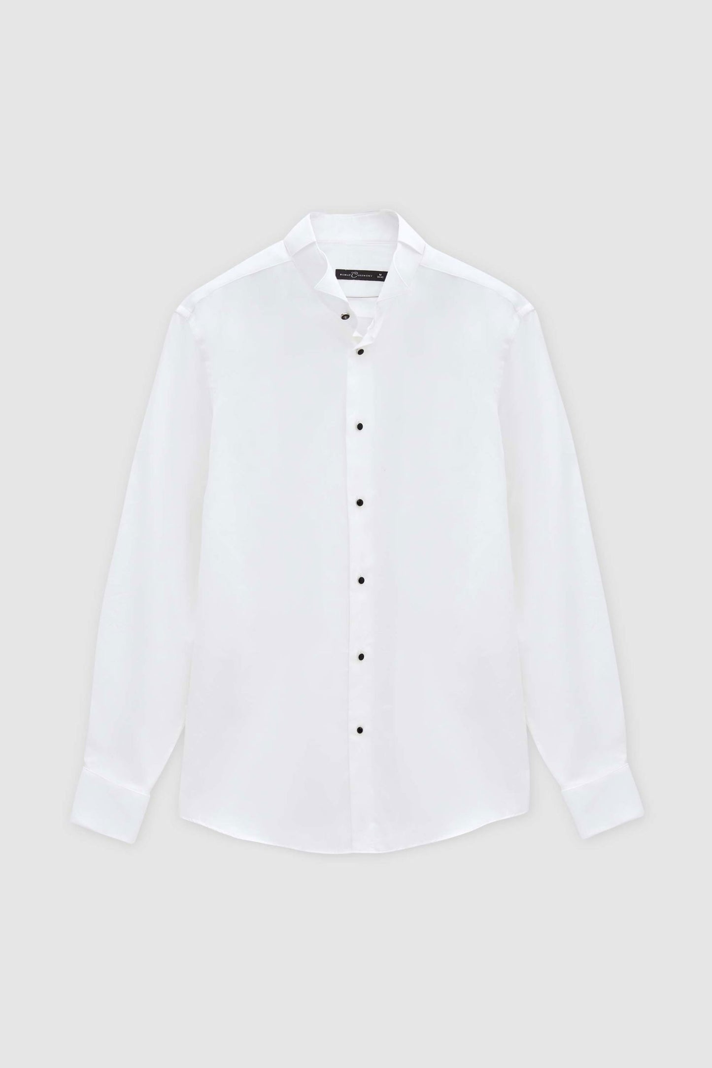 Damat Slim Fit Beyaz %100 Pamuk Smokin Gömlek