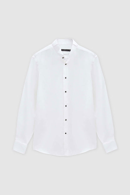 Damat Slim Fit Beyaz %100 Pamuk Smokin Gömlek