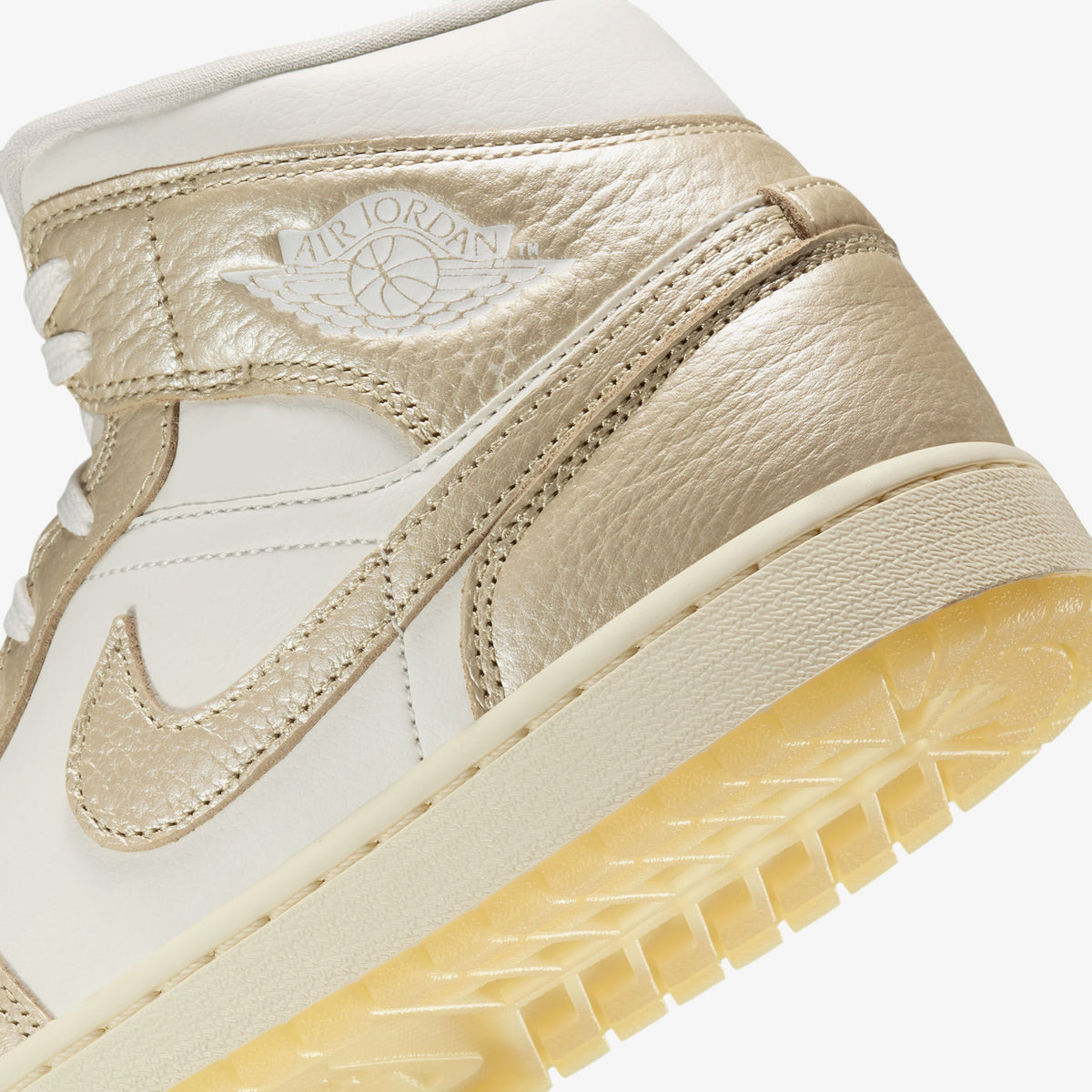 Nike Air Jordan 1 Mid Se 'hoops Gold Pac' Kadın Sarı Spor Ayakkabı