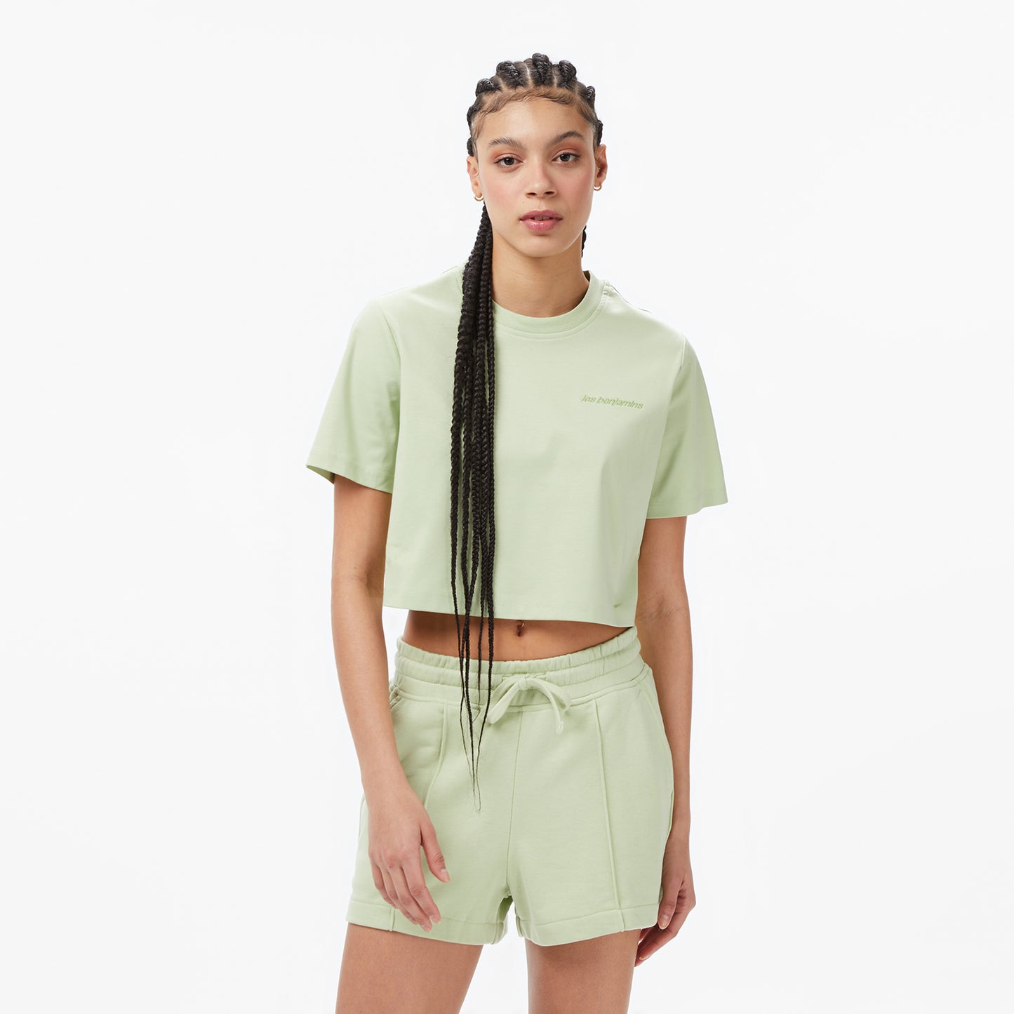 Les Benjamins Essentials 307 Kadın Yeşil T-shirt