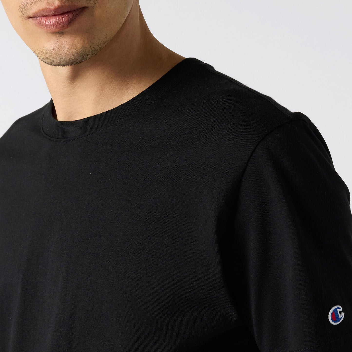 Champion Relaxed Fit Erkek Siyah T-shirt
