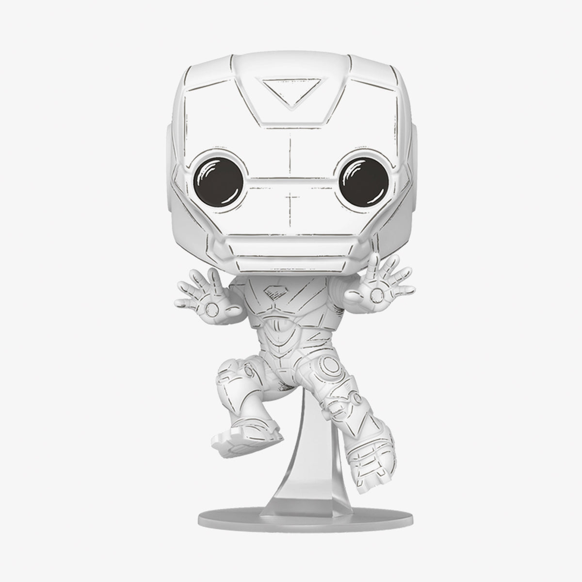 Funko Pop! Marvel: Marvel Sketched - Iron Man Unisex Renkli Figür