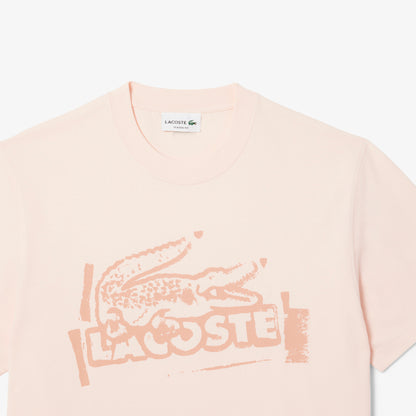 Lacoste Classic Fit Erkek Bej T-shirt
