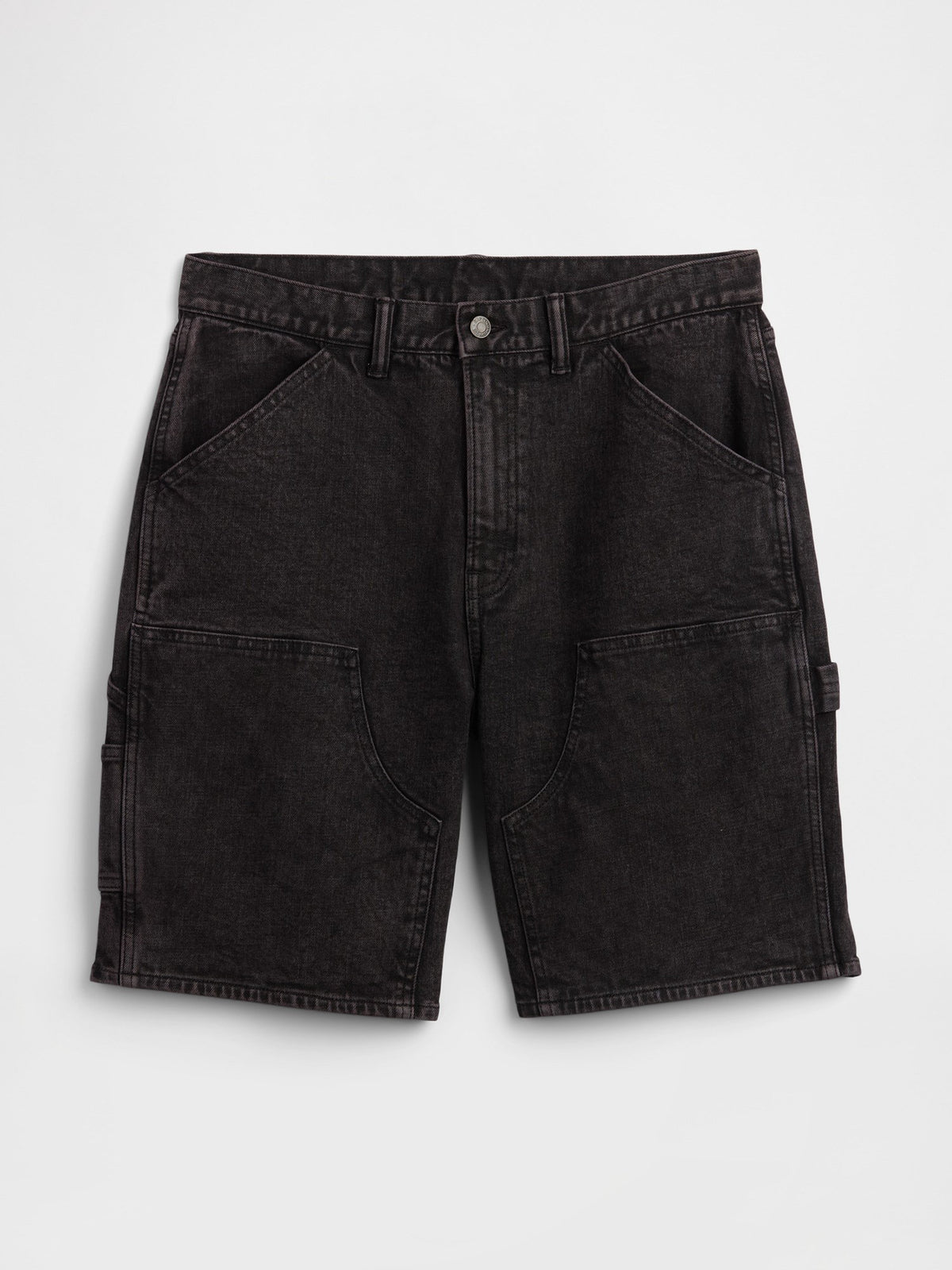 Siyah 9 Denim Carpenter Şort