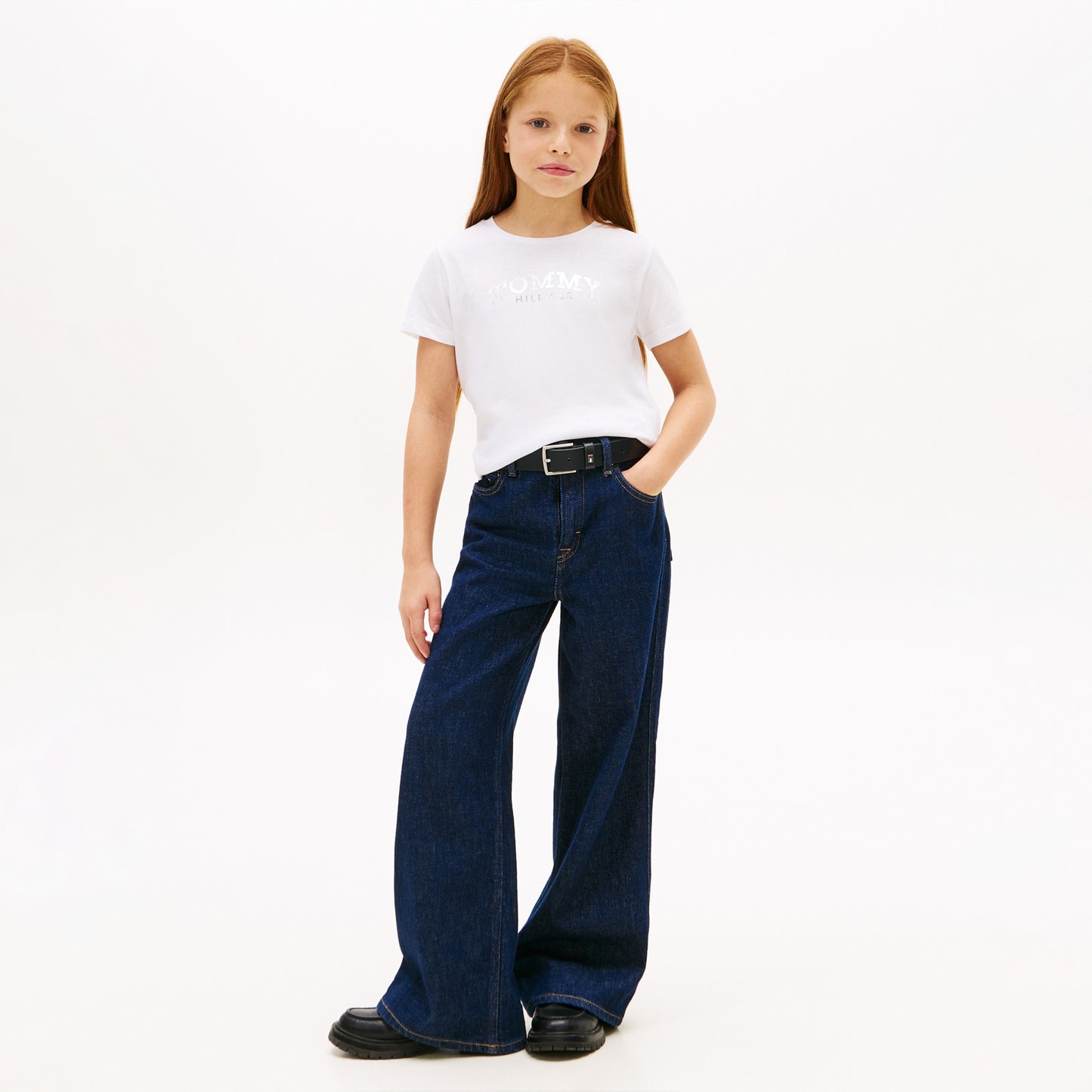 Tommy Hilfiger Tommy Foil Çocuk Beyaz T-shirt