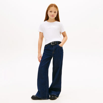 Tommy Hilfiger Tommy Foil Çocuk Beyaz T-shirt
