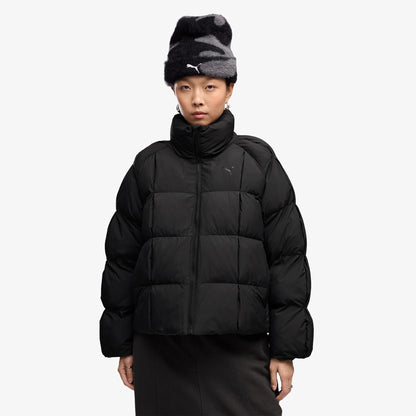 Puma T7 Pleat Puffer Kadın Siyah Ceket