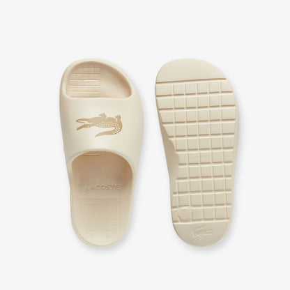 Lacoste Croco 2.0 Kadın Krem Terlik