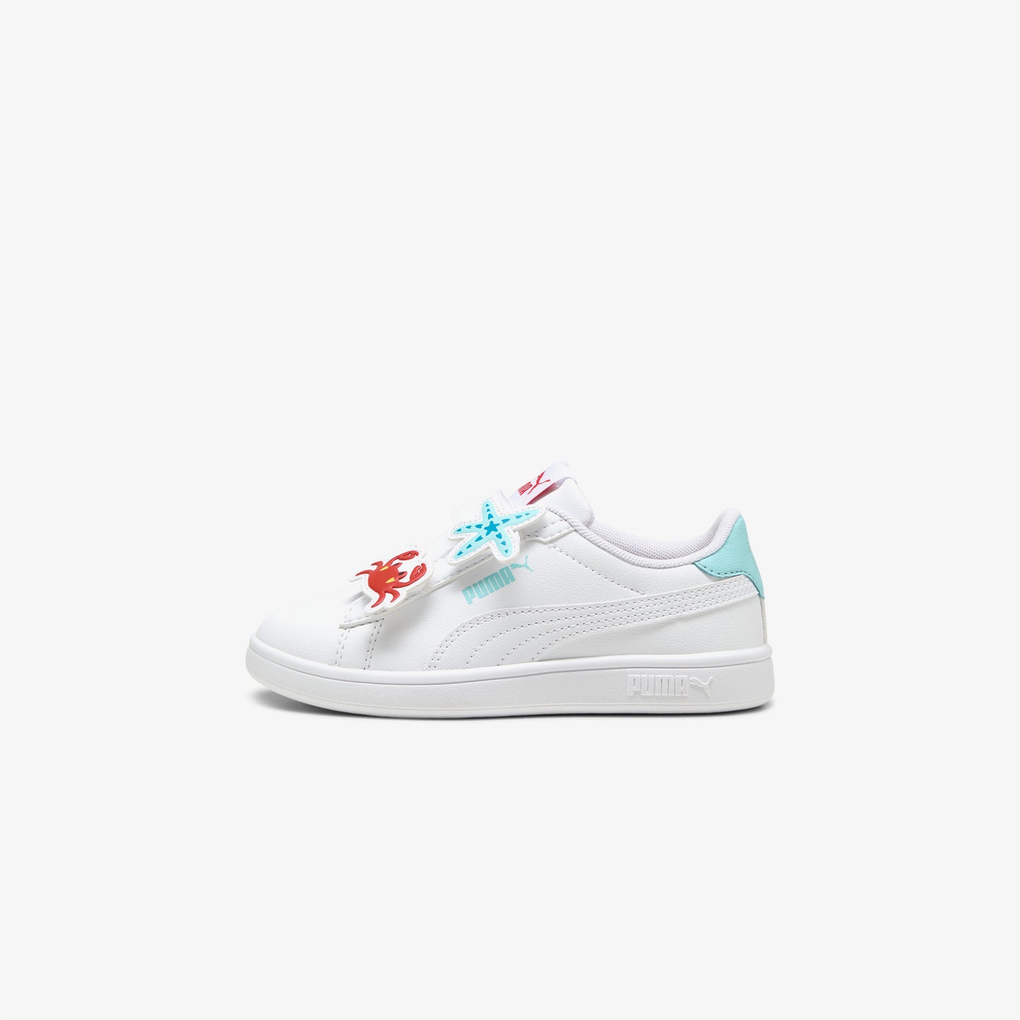 Puma Smash 3 0 Badges Yengeç&yıldız Figürlü Çocuk Beyaz Spor Ayakkabı