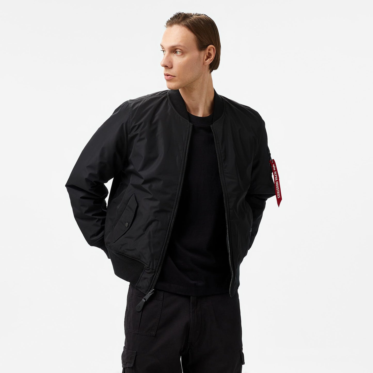Alpha Industries  Reversible Onion Quilted Ma-1 Flight Unisex Siyah Ceket