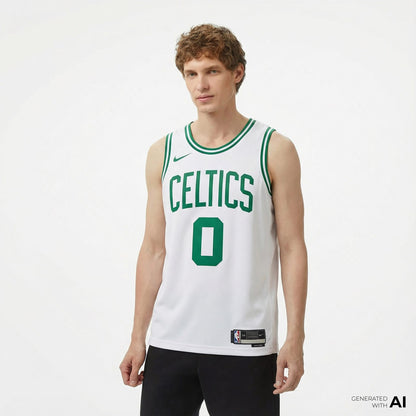 Nike Nba Boston Celtics Jayson Tatum Erkek Beyaz Basketbol Forması
