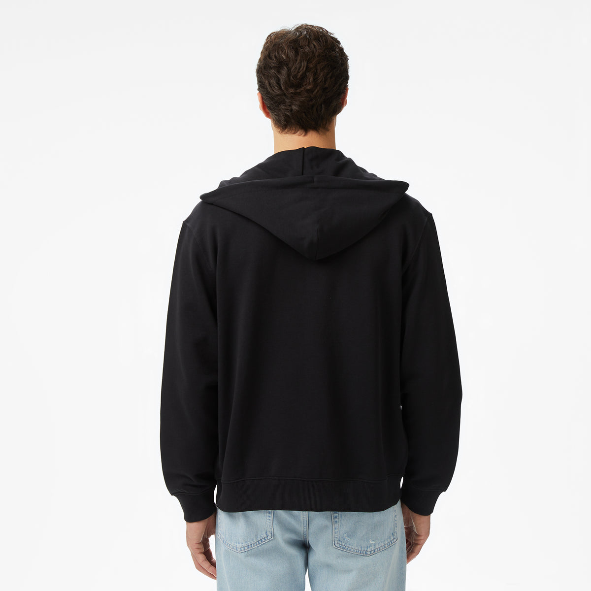 Calvin Klein Terry Monogram Erkek Siyah Hoodie