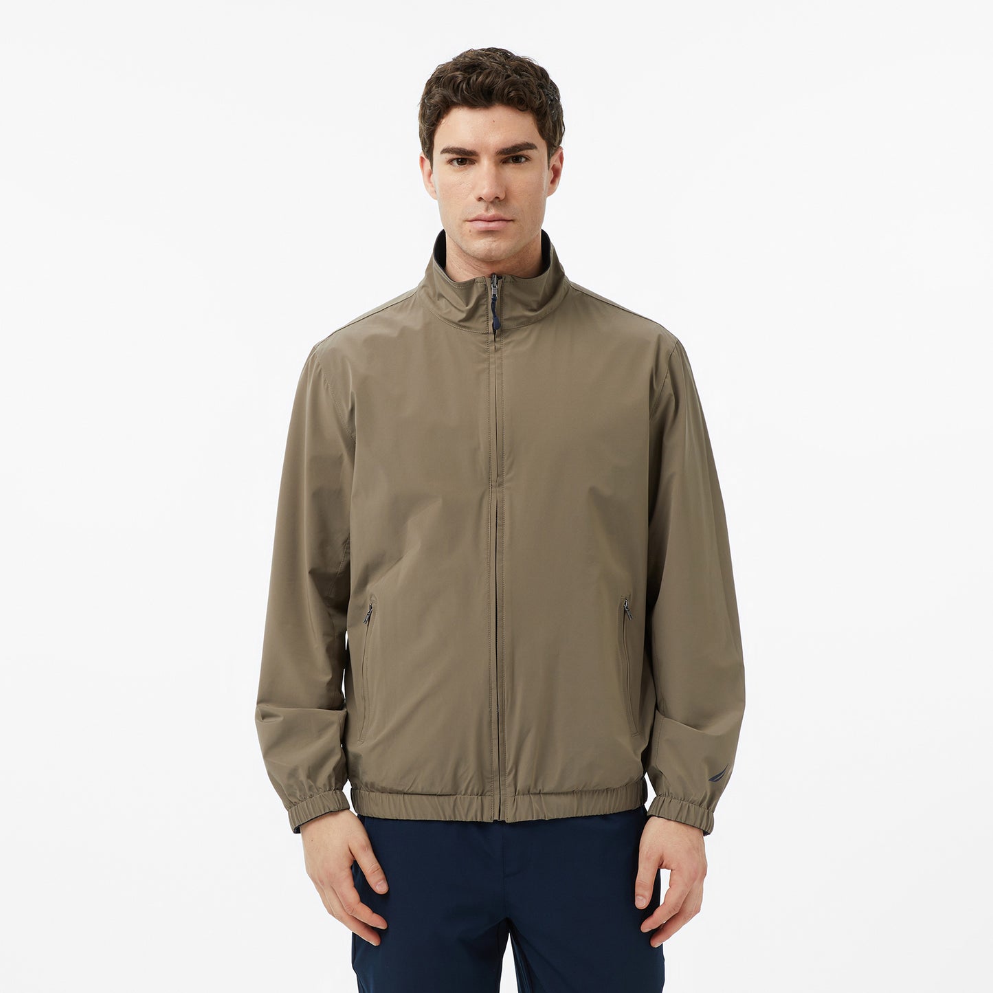 Nautica Erkek Lacivert Regular Fit Dik Yaka Su Itici Mont
