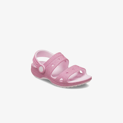 Crocs Classic Glitter Çocuk Pembe Sandalet
