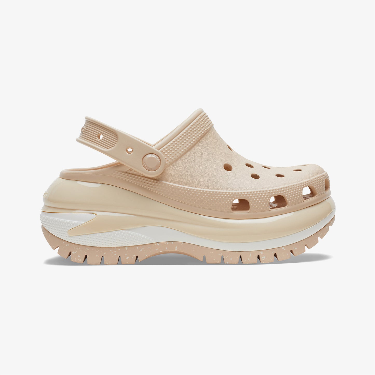Crocs Classic Mega Crush Platform Kadın Krem Terlik