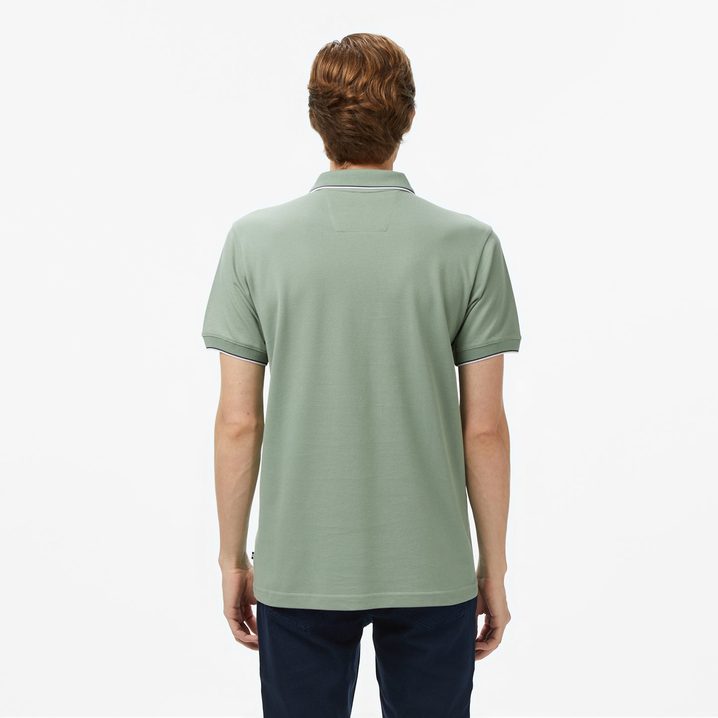 Nautica Erkek Yeşil Classic Fit Polo Yaka T-shirt