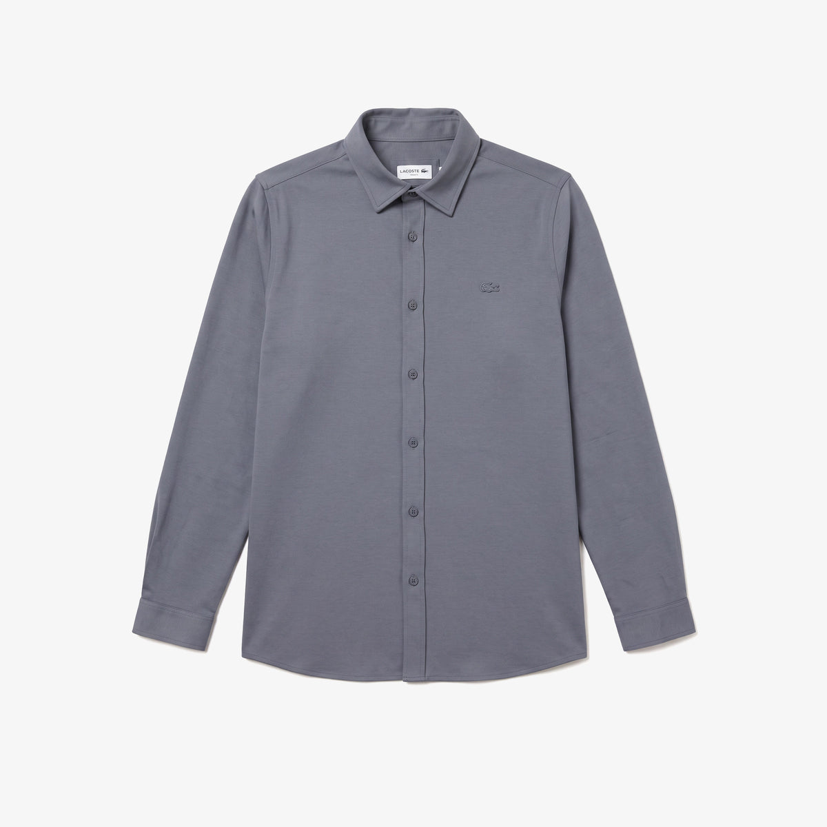 Lacoste Slim Fit Erkek Gri Gömlek