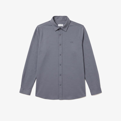 Lacoste Slim Fit Erkek Gri Gömlek