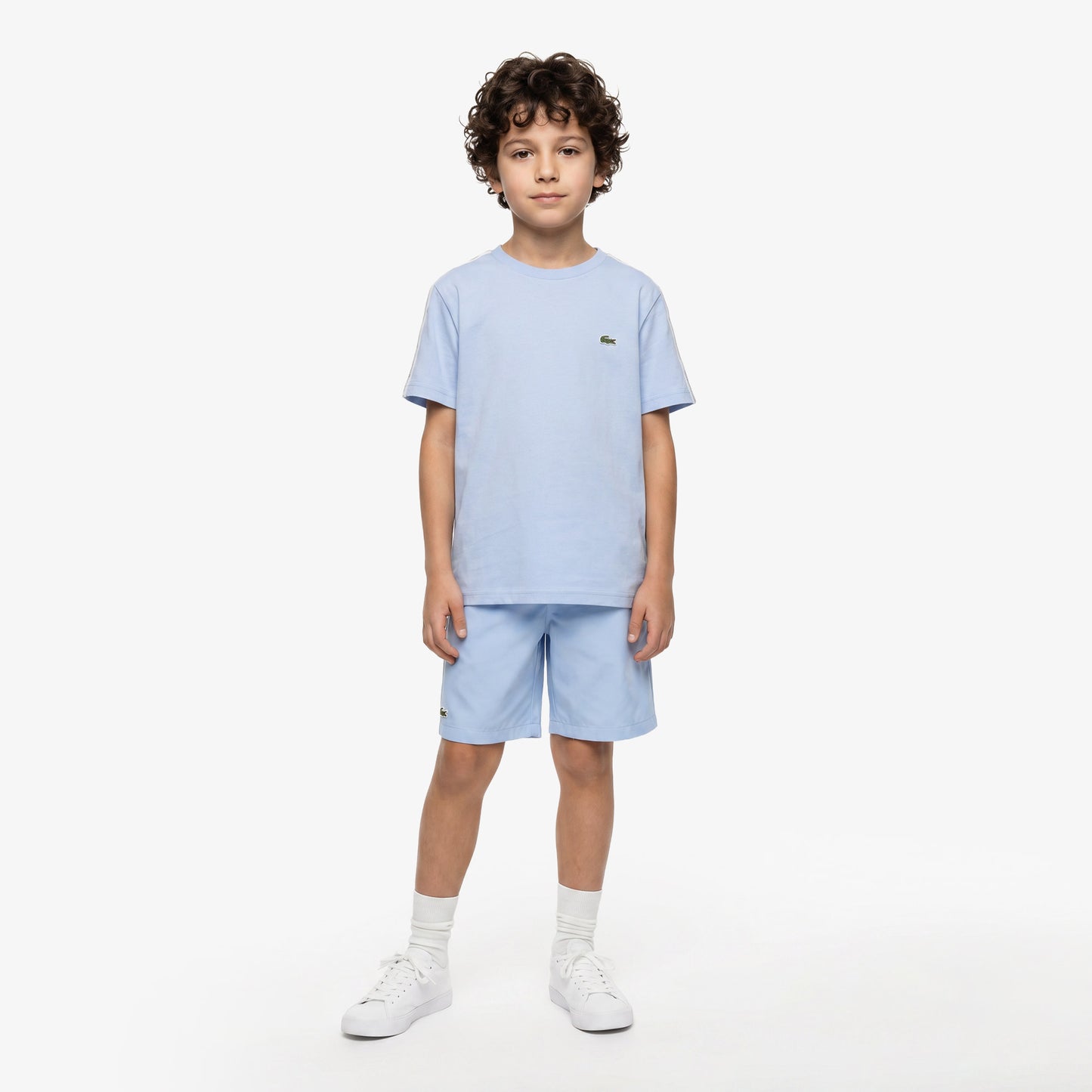 Lacoste Çocuk Bisiklet Yaka Mavi T-shirt