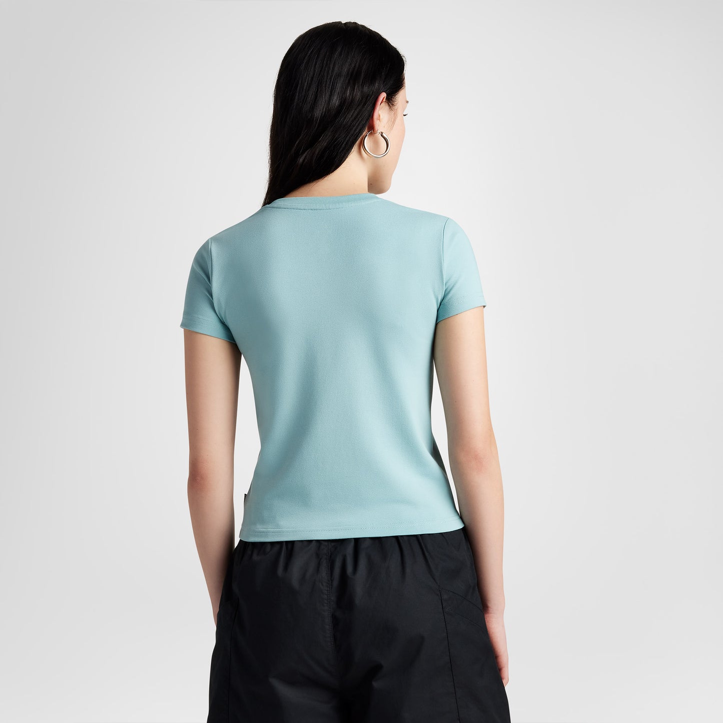 Converse Classic Kadın Slim Fit Yeşil T-shirt