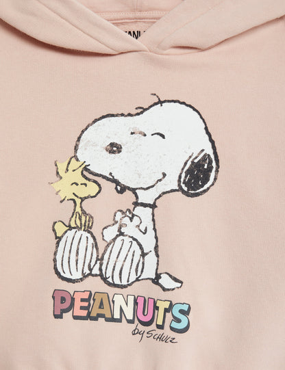 Snnopy Desenli Kapüşonlu Sweatshirt (2-7 Yaş)