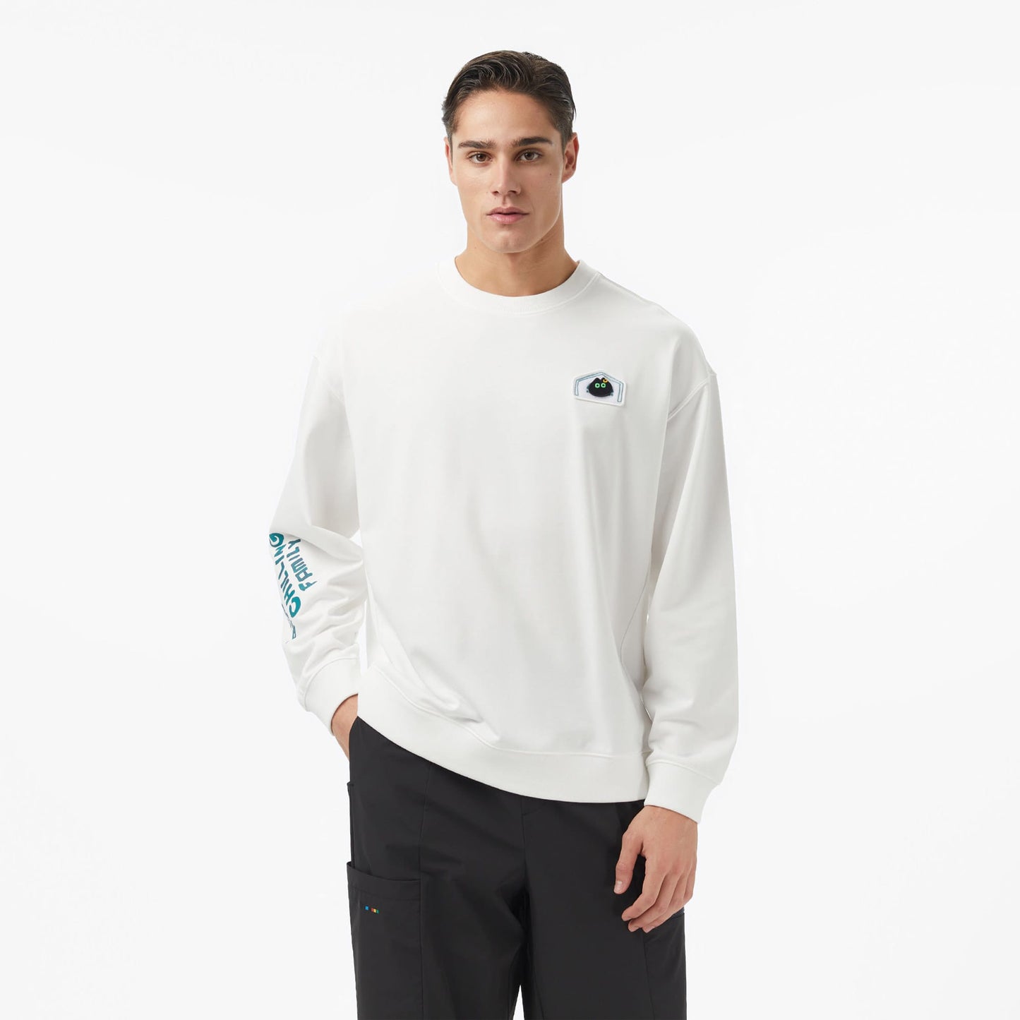 Anta Skaters Family Erkek Beyaz Sweatshirt