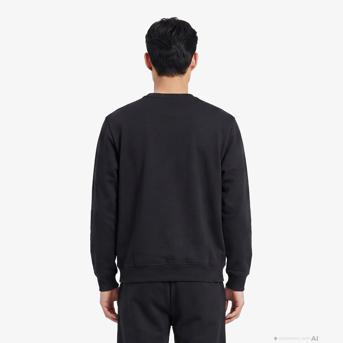Unıted4 Regular Fit Erkek Siyah Sweatshirt