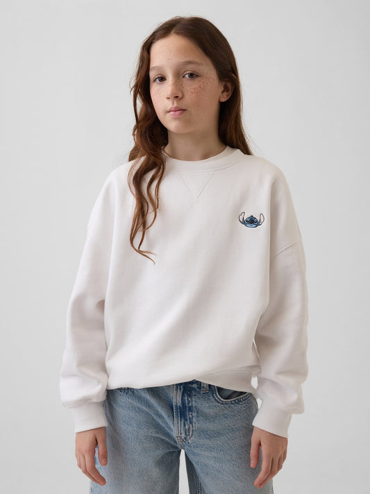 Beyaz Disney Çocuk Vintagesoft Oversize Sweatshirt