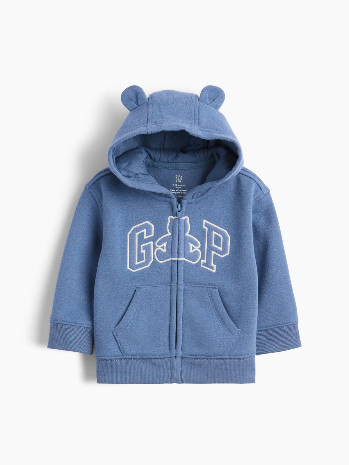 Mavi Vintagesoft Brannan Bear Gap Logo Fermuarlı Sweatshirt