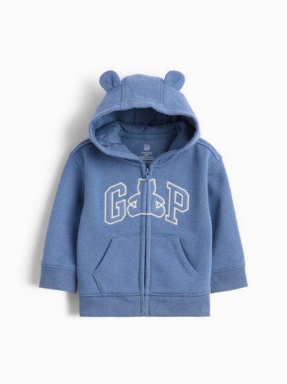 Mavi Vintagesoft Brannan Bear Gap Logo Fermuarlı Sweatshirt