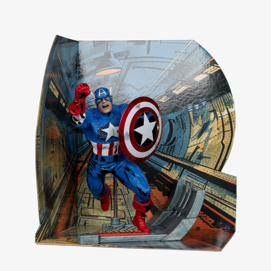 Mcfarlane Marvel Collection Captain America Unisex Renkli Figür