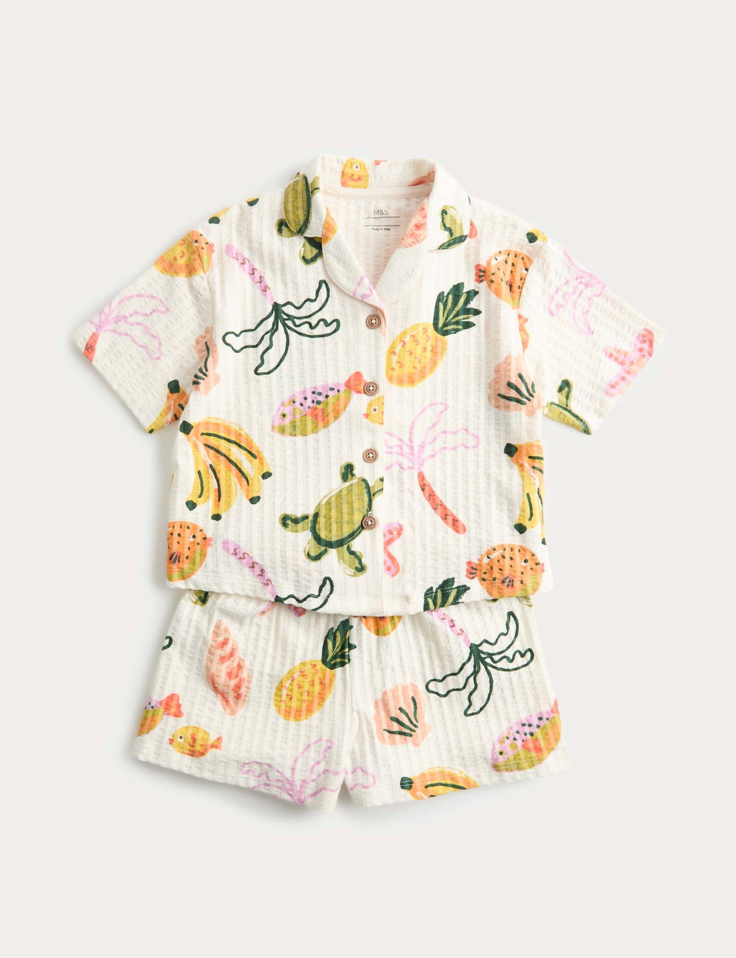 Desenli Pamuklu Pijama Takımı