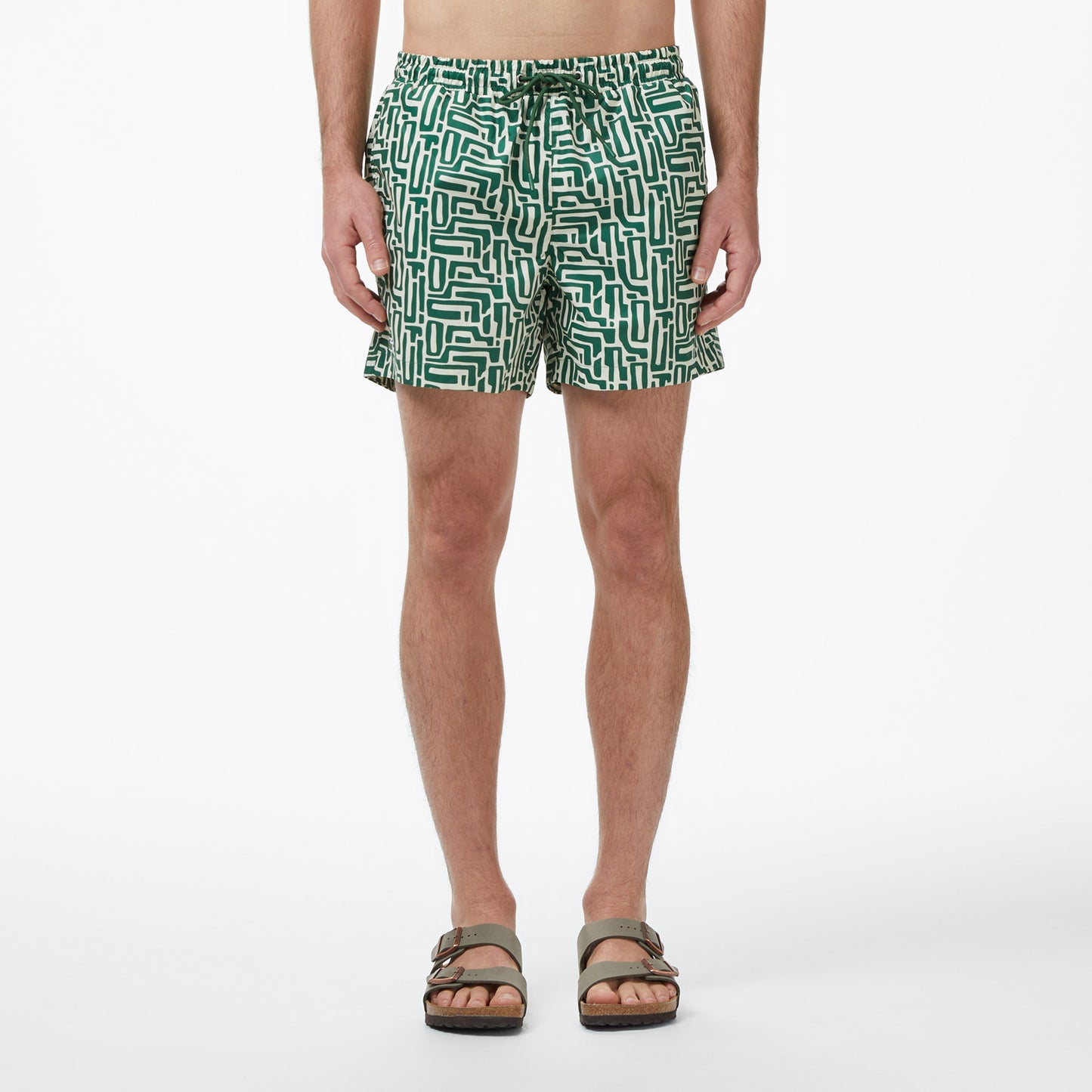 Lacoste Regular Fit Erkek Yeşil Deniz Şortu