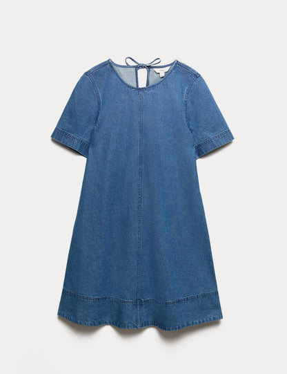 Denim Mini Elbise