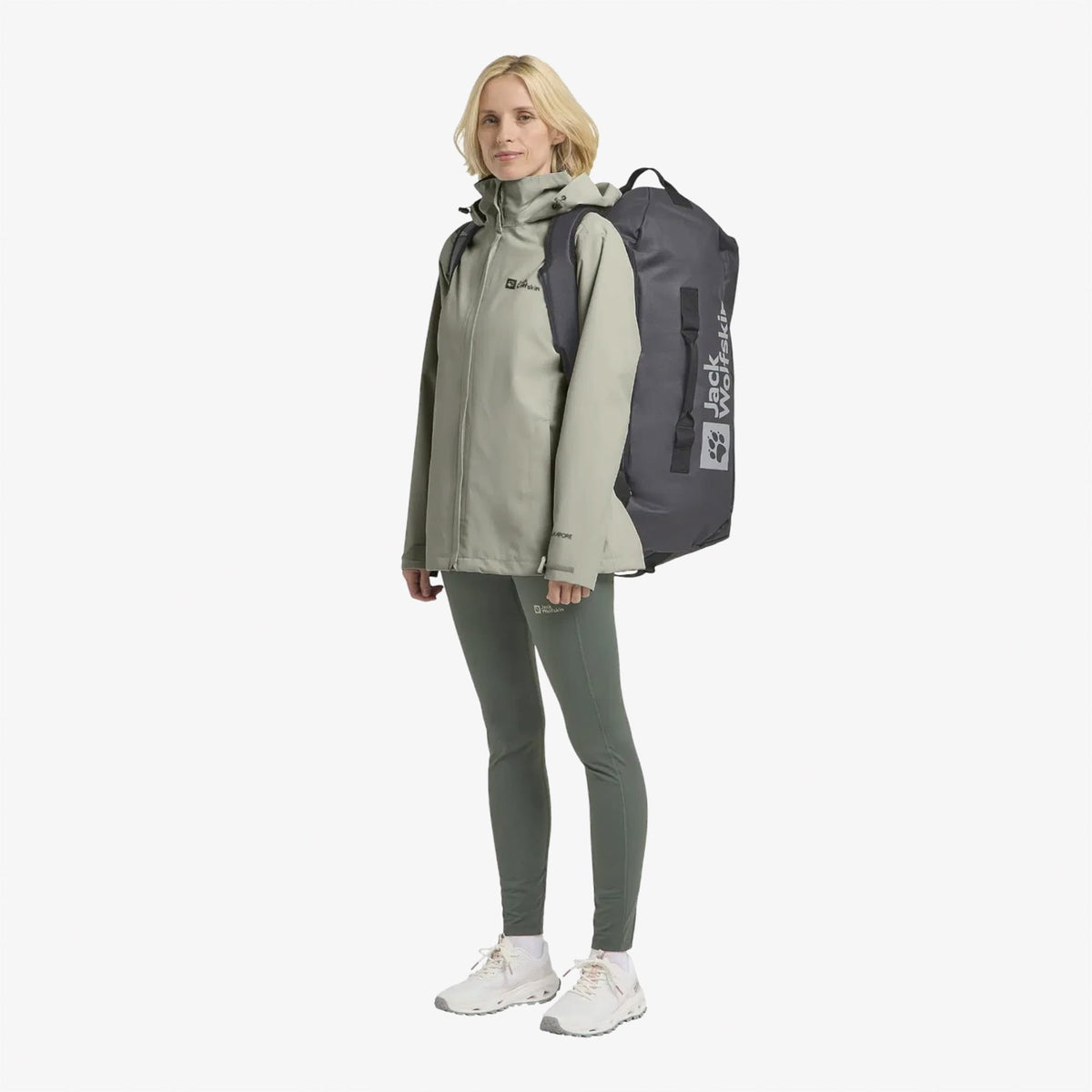 Jack Wolfskin Trailtime 2l Kadın Yeşil Outdoor Ceket