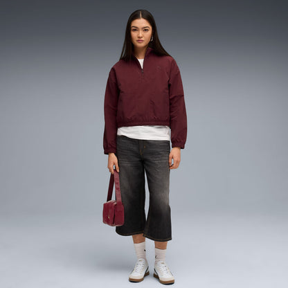 Puma Her Relaxed Kadın Bordo Sweatshirt