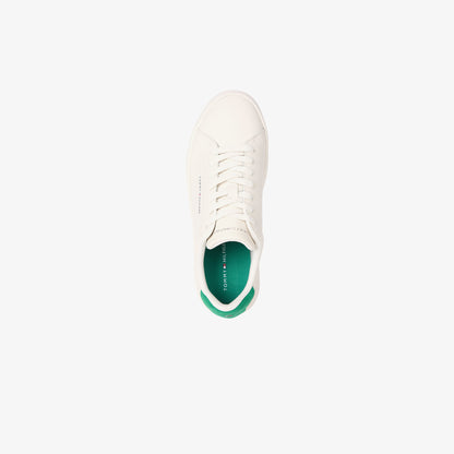 Tommy Hilfiger Court Leather Detail Essential Erkek Bej Spor Ayakkabı